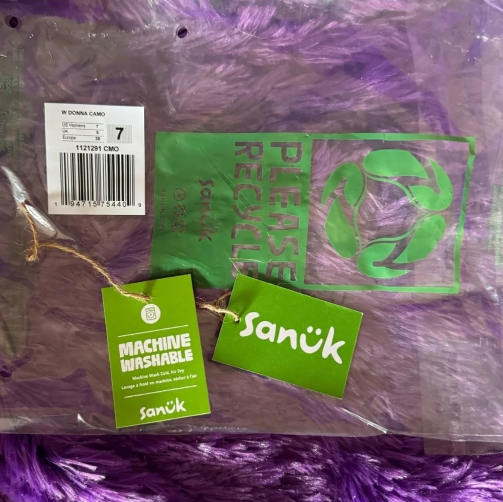 Sanuk Donna Camo Slip-Ons - Picture 6 of 7